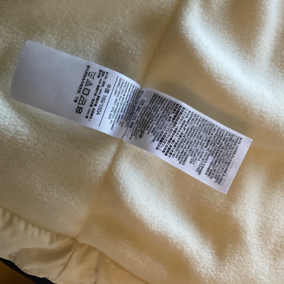 NWT Old Navy Fleece Lined Quilted Puffer Coat Jacket Long Sleeve White spring L - Picture 6 of 16